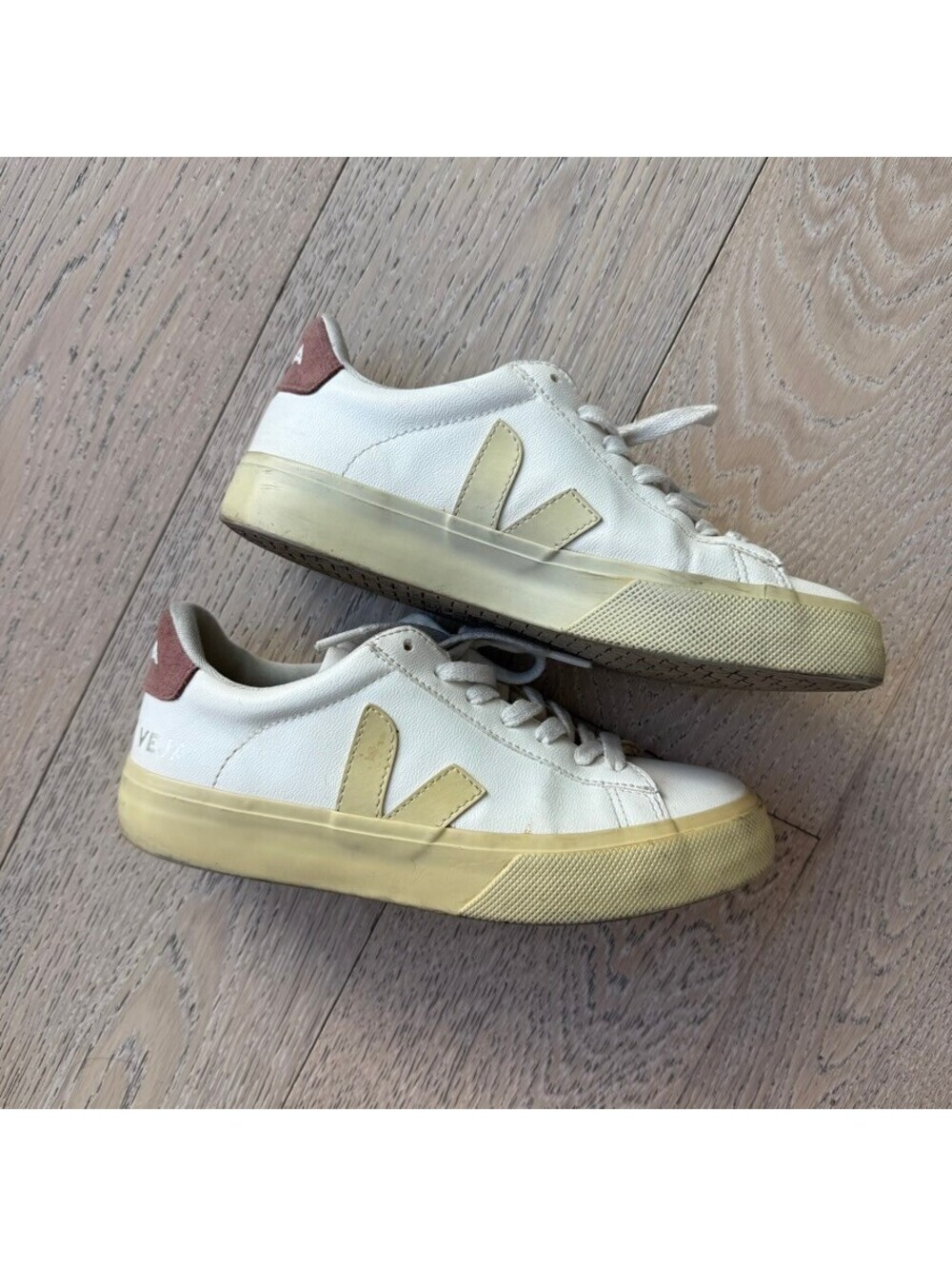Veja Women's White Canvas Sneakers Size 36 EU / 5 US